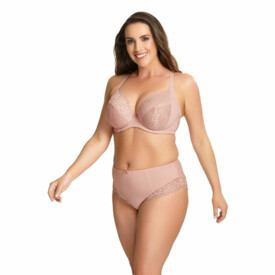 Podprsenka SCULPTRESSE ROXIE PLUNGE BRA MISTY ROSE