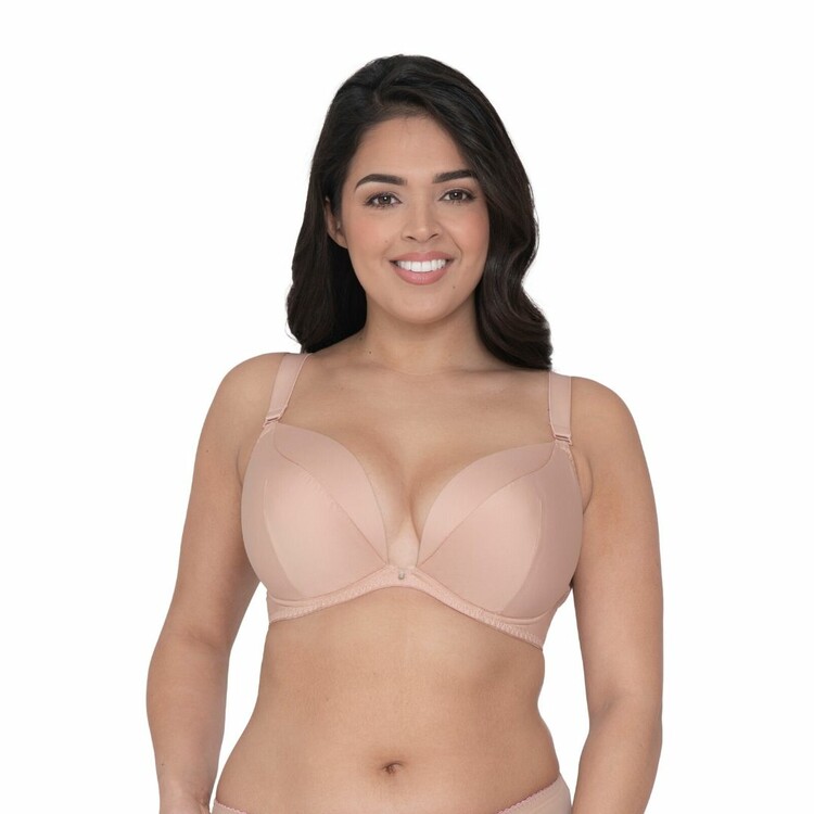 Podprsenka CURVY KATE SUPERPLUNGE MULTIWAY PADDED PLUNGE BRA LATTE