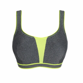Podprsenka PRIMADONNA SPORT THE SWEATER WIRED BRA COSMIC GREY