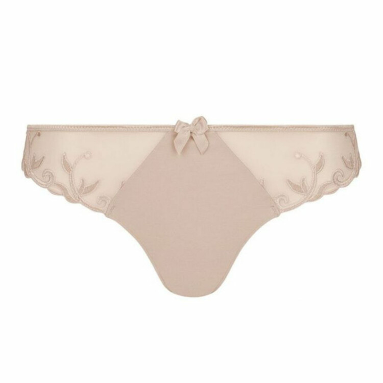 Tělová tanga Kalhotky SIMONE PÉRÈLE ANDORA COTON STRING TANGA PEAU ROSÉE