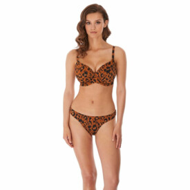 Plavky vrchní díl FREYA SWIM ROAR INSTINCT UW IDOL MOULDED BIKINI TOP LEOPARD