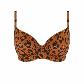 Plavky vrchní díl FREYA SWIM ROAR INSTINCT UW IDOL MOULDED BIKINI TOP LEOPARD