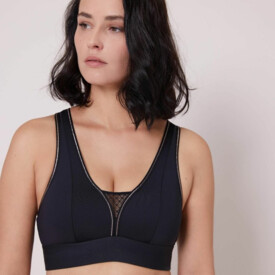 Podprsenka SIMONE PÉRÈLE HARMONY LOW IMPACT SPORT BRA BLACK