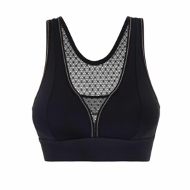 Podprsenka SIMONE PÉRÈLE HARMONY LOW IMPACT SPORT BRA BLACK