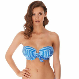 Plavky vrchní díl FREYA SWIM BEACH HUT UW BANDEAU BIKINI TOP BLUE MOON