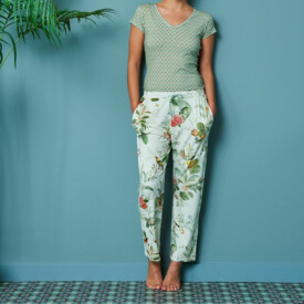 Doplněk PIP STUDIO BABBET DLOUHÉ KALHOTY FLORIS OFF WHITE