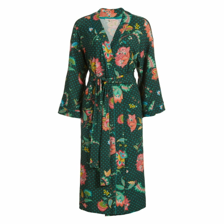 Doplněk PIP STUDIO NELLEKE KIMONO S DLOUHÝM RUKÁVEM JAMBO JASMINE GREEN