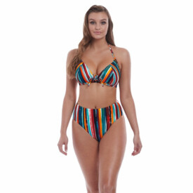 Plavky spodní díl FREYA SWIM BALI BAY HIGH WAIST LEG BRIEF MULTI