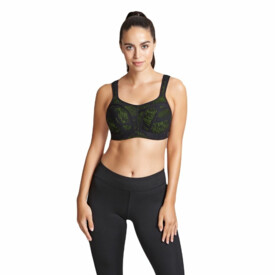 Podprsenka PANACHE SPORTS WIRED BRA BLACK/LIME