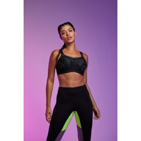 Podprsenka PANACHE SPORTS WIRED BRA BLACK/LIME