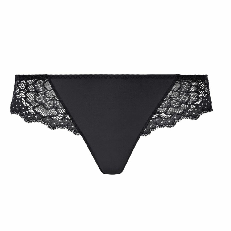 SP12A710015BLK Kalhotky SIMONE PÉRÈLE CARESSE THONG BLACK