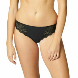 SP12A710015BLK Kalhotky SIMONE PÉRÈLE CARESSE THONG BLACK
