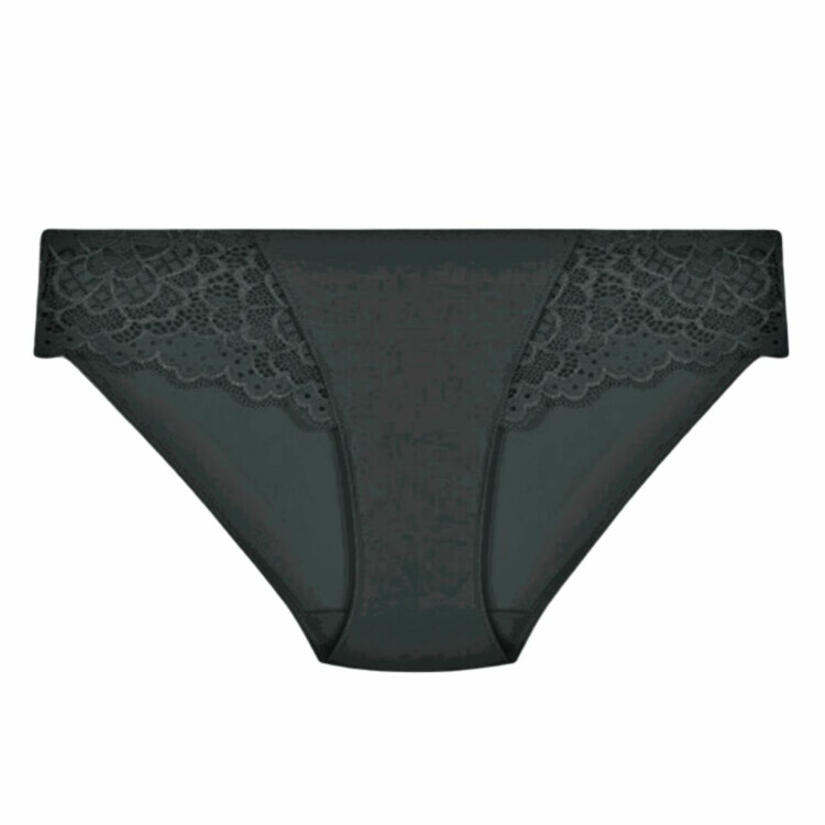 Černé kalhotky s krajkou Kalhotky SIMONE PÉRÈLE CARESSE BRIEF BLACK