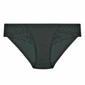 Černé kalhotky s krajkou Kalhotky SIMONE PÉRÈLE CARESSE BRIEF BLACK