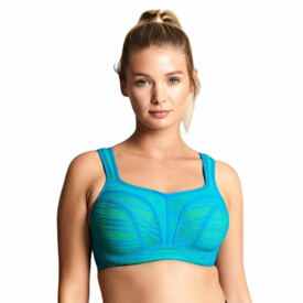 Sportovní podprsenka PANACHE SPORTS BRA TEAL/LIME