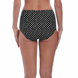 Plavky spodní díl FANTASIE SWIM SANTA MONICA HIGH RISE BRIEF  BLACK & WHITE