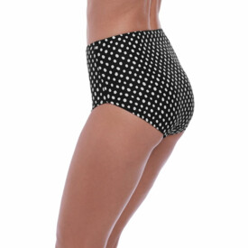 Plavky spodní díl FANTASIE SWIM SANTA MONICA HIGH RISE BRIEF  BLACK & WHITE