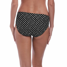 Plavky spodní díl FANTASIE SWIM SANTA MONICA MID RISE BRIEF BLACK & WHITE