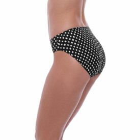 Plavky spodní díl FANTASIE SWIM SANTA MONICA MID RISE BRIEF BLACK & WHITE