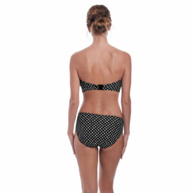 Plavky spodní díl FANTASIE SWIM SANTA MONICA MID RISE BRIEF BLACK & WHITE