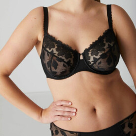 Podprsenka SIMONE PÉRÈLE DAHLIA FULLCUP SUPPORT BRA BLACK
