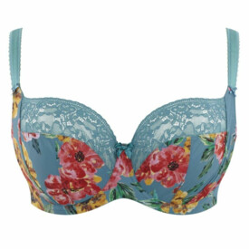Podprsenka SCULPTRESSE CHI CHI BALCONNET BRA TURQ FLORAL