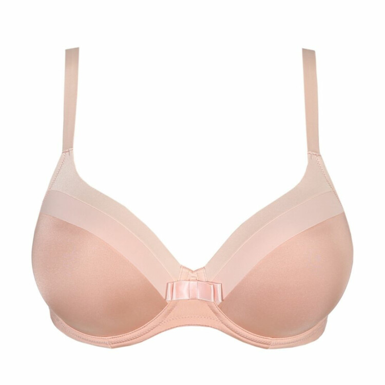 Hladká pudrově tělová Podprsenka PRIMADONNA TWIST GLOW HEART SHAPE PADDED BRA POWDER ROSE
