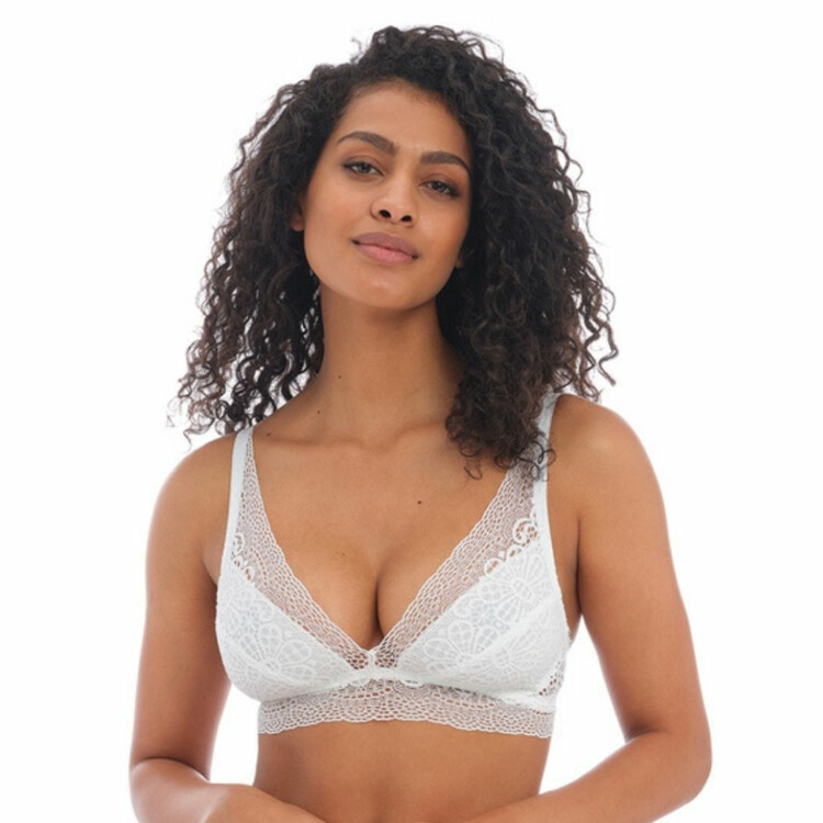 Bílá bezkosticová Braletka FREYA ERIN NON-WIRED BRALETTE WHITE