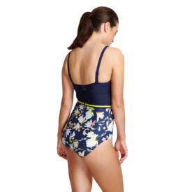 Plavky jednodílné PANACHE SWIM FLORENTINE BANDEAU SWIMSUIT NAVY FLORAL