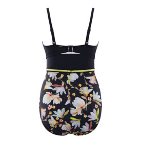 Plavky jednodílné PANACHE SWIM FLORENTINE BANDEAU SWIMSUIT NAVY FLORAL