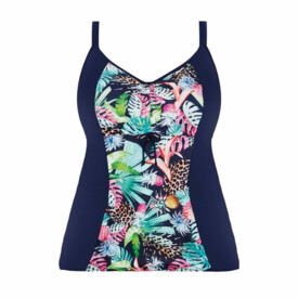 Plavky VRCHNÍ DÍL ELOMI PINA COLADA  NON WIRED MOULDED TANKINI TOP MIDNIGHT