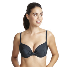 Plavky vrchní díl PANACHE SWIM MARINA PADDED PLUNGE BIKINI GRAPHITE