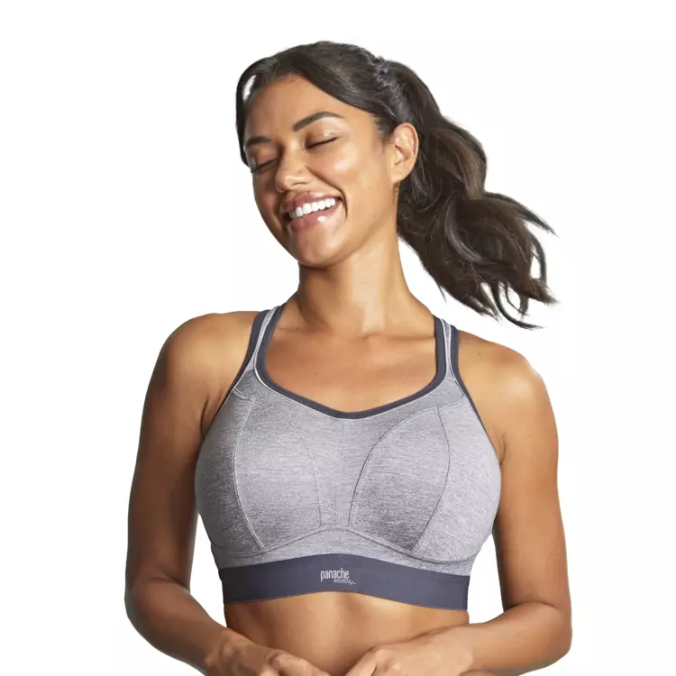 PS7341BCML_PANACHE SPORTS BOUNDLESS NON-WIRED BRA CHARCOAL/MARL