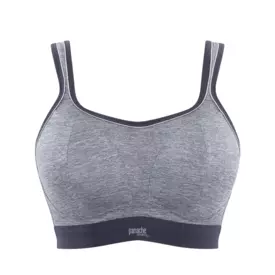 PS7341BCML_PANACHE SPORTS BOUNDLESS NON-WIRED BRA CHARCOAL/MARL