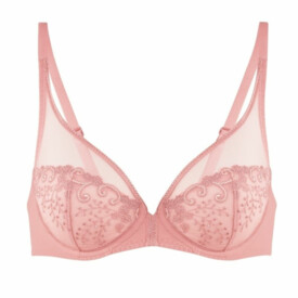 Podprsenka SIMONE PÉRÈLE DELICE PLUNGE FULL CUP BRA PEACH PINK