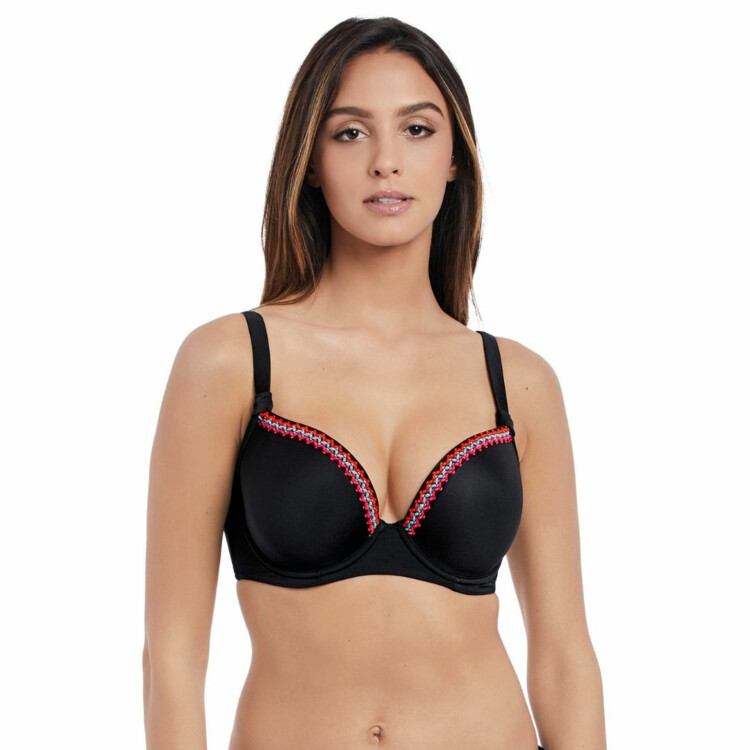 Plavky vrchní díl FREYA SWIM MARIACHI UW DECO MOULDED BIKINY TOP BLACK