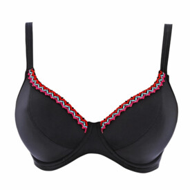 Plavky vrchní díl FREYA SWIM MARIACHI UW DECO MOULDED BIKINY TOP BLACK