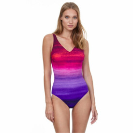 Plavky jednodílné GOTTEX ESSENTIALS TWILIGHT ROW SWIMSUIT MULTI PINK