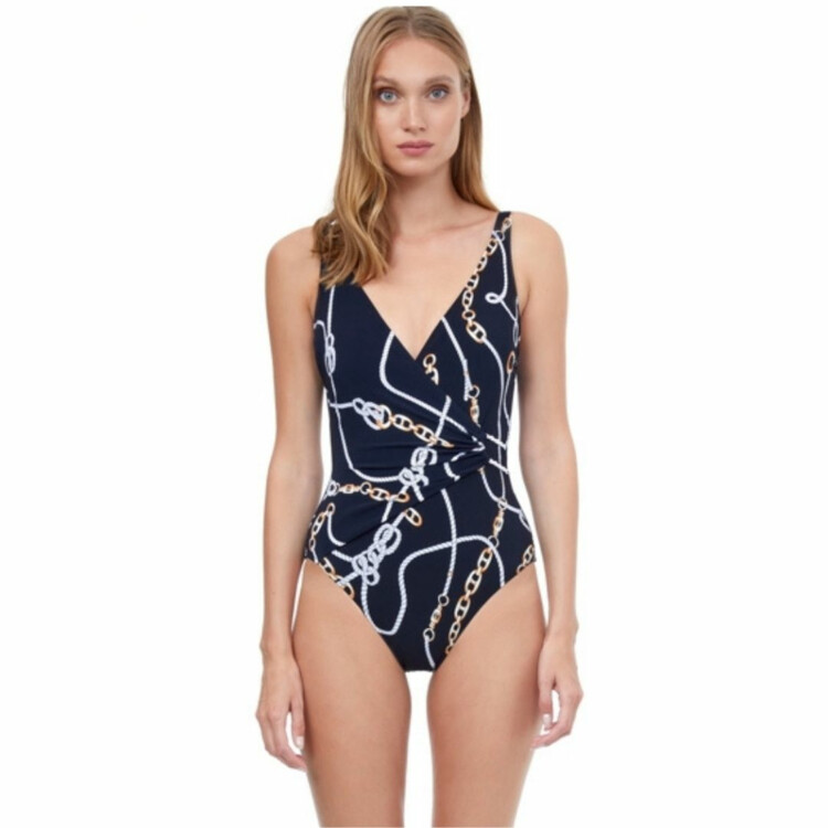 Plavky jednodílné GOTTEX  CLASICS CRUISE D-CUP SWIMSUIT BLACK WHITE