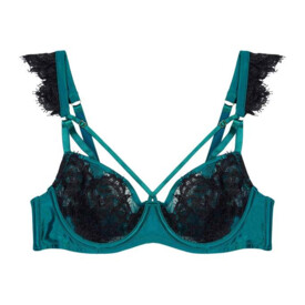 Podprsenka PLAYFUL PROMISES ANNELIESE BALCONY BRA TEAL