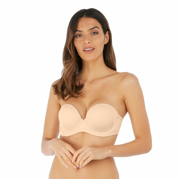bezramínková tělová Podprsenka WACOAL RED CARPET STRAPLESS UNDERWIRE BRA NUDE