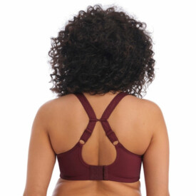 Podprsenka ELOMI CHARLEY UW PLUNGE - STRETCH BRA AUBERGINE