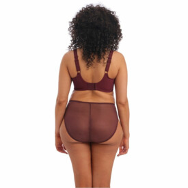 Podprsenka ELOMI CHARLEY UW PLUNGE - STRETCH BRA AUBERGINE