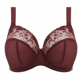 Podprsenka ELOMI CHARLEY UW PLUNGE BRA AUBERGINE