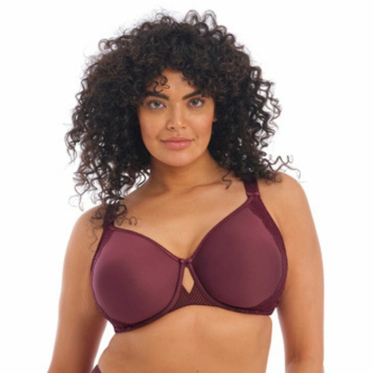 Podprsenka ELOMI CHARLEY UW BANDLESS SPACER MOULDED BRA AUBERGINE