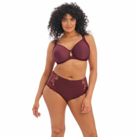 Podprsenka ELOMI CHARLEY UW BANDLESS SPACER MOULDED BRA AUBERGINE