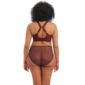 Kalhotky ELOMI CHARLEY HIGH LEG BRIEF AUBERGINE