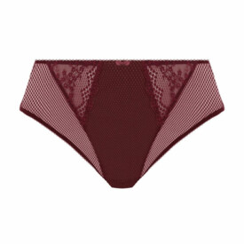 Kalhotky ELOMI CHARLEY HIGH LEG BRIEF AUBERGINE