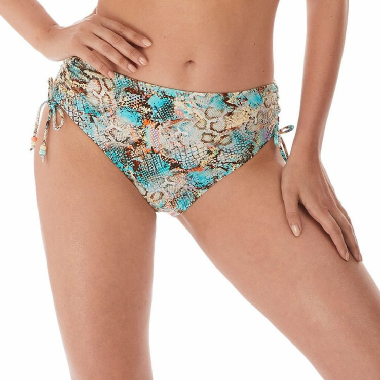 Plavky spodní díl FANTASIE SWIM MANILA MID RISE ADJUSTABLE LEF BRIEF ICED AQUA