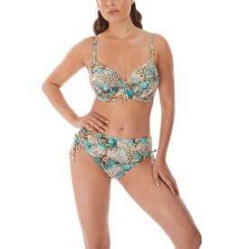 Plavky spodní díl FANTASIE SWIM MANILA MID RISE ADJUSTABLE LEF BRIEF ICED AQUA